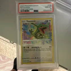 Pokemon Rayquaza Amazing Rare 138/185 Vivid Voltage Holo PSA 10 - Image 2