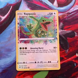 Pokemon TCG Rayquaza Vivid Voltage 138/185 Holo Amazing Rare LP/NM - Image 1
