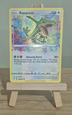 Rayquaza 138/185 Holo Amazing Rare Vivid Voltage Pokemon TCG - Image 1