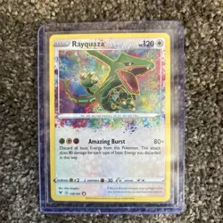 Pokemon TCG Rayquaza Vivid Voltage 138/185 Holo Amazing Rare NM - Image 1