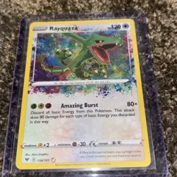 Pokemon TCG Rayquaza Vivid Voltage 138/185 Holo Amazing Rare NM - Image 3