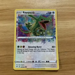 Pokemon TCG Rayquaza Vivid Voltage 138/185 Holo Amazing Rare - Image 1