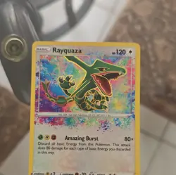 Pokemon TCG Rayquaza 138/185 Vivid Voltage Amazing Rare Holo Basic 120 HP - Image 1