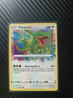 Pokemon TCG Rayquaza Vivid Voltage 138/185 Holo Amazing Rare - Image 3