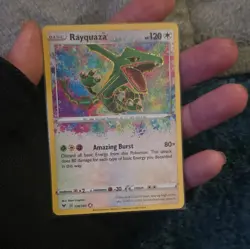 Pokemon TCG Rayquaza Vivid Voltage 138/185 Holo Amazing Rare - Image 1