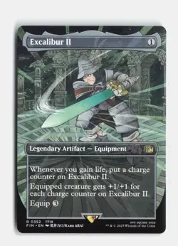 Excalibur II (Borderless) 352 FINAL FANTASY MTG NM - Image 1