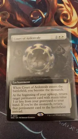 MTG Magic - court of ardenvale WOC MTG ext art non foil NM x1 - Image 1