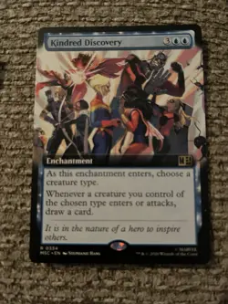 Kindred Discovery Extended Art Marvel Super Heroes Mtg Nm 0334 - Image 1