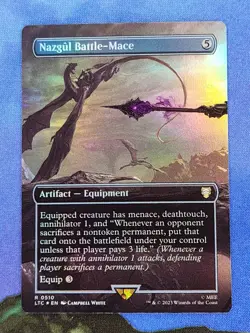 1x FOIL Nazgul Battle-Mace, NM, LTC, Magic: the Gathering, MtG - Image 1