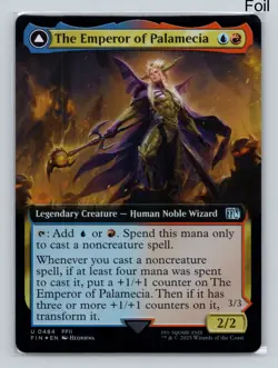 MTG The Emperor of Palamecia (Extended Art) Foil U FINAL FANTASY 484 - VERY RARE - Image 1