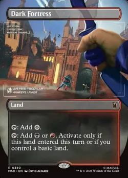 Dark Fortress X1 BORDERLESS FOIL-NM/M- Marvel Super Heroes - Image 1