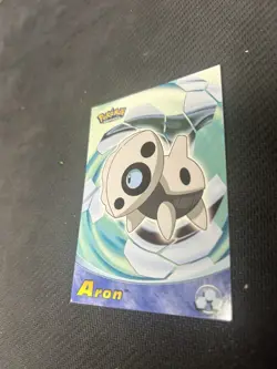 Topps Blue Label Pokemon Aron Die-Cut Embossed Evolution Card 2003 - Image 3