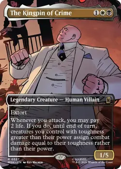 x1 The Kingpin of Crime (0327) - Foil - Borderless R MTG Marvel Super Heroes M/N - Image 1