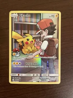 Pokemon Pikachu TCG Full Art Secret Rare Holo Card 241/236 - Image 1