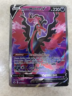 Pokemon Chilling Reign "Galarian Moltres V" 176/198 / Ultra Rare / Near Mint - Image 1