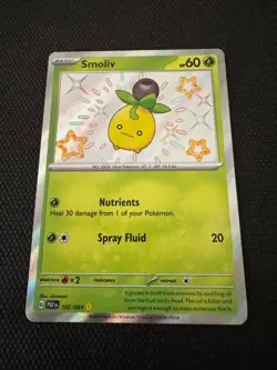 Smoliv Baby Shiny Rare - POKEMON CARD - Paldean Fates 102/091 NM - Image 1