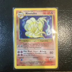 Pokemon TCG Ninetales Base Set 12/102 Halo 1999-2000 Base Set Rare - Image 1