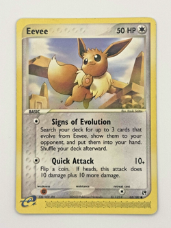 Eevee 63/100 Common Sandstorm Pokemon Moderately Played Ereader Vintage - Image 2