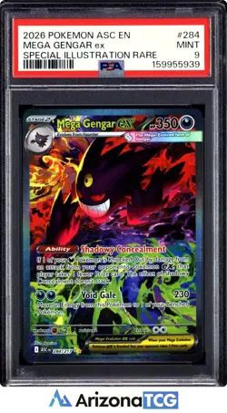 Pokemon 2026 Mega Gengar ex 284/217 SIR Ascended Heroes PSA 9 - Image 1