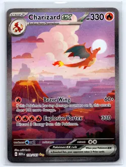 Charizard ex 199/165 Special Illustration Rare 151 Pokemon Near Mint - Image 1