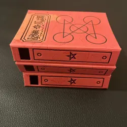 Three (3) Zatch Bell!The Card Battle Red Spell Book Binders With Cards - Image 4