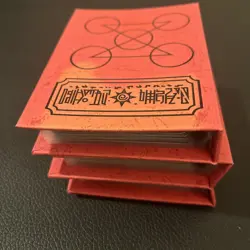Three (3) Zatch Bell!The Card Battle Red Spell Book Binders With Cards - Image 5
