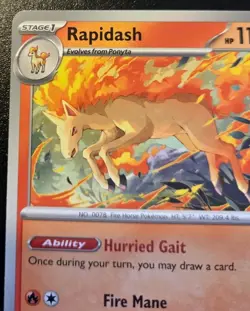 Rapidash 030/182 Uncommon Scarlet & Violet: Destined Rivals Pokemon TCG - Image 2