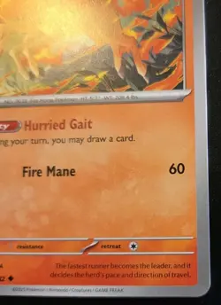 Rapidash 030/182 Uncommon Scarlet & Violet: Destined Rivals Pokemon TCG - Image 5