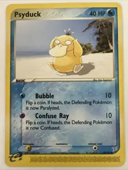 2004 Pokemon TCG Psyduck 44/95 Team Magma vs Team Aqua Regular LP - TCCCX - Image 1