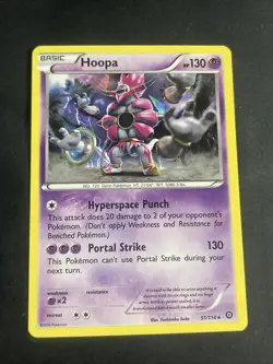 Pokemon Hoopa 51/114 Steam Siege Cracked Ice Holo Rare - Image 1