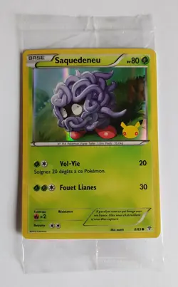 Carte Pokemon Holo Saquedeneu 80 pv 8/83 Promo Toys'R'Us 20 ans Fr Neuve. - Image 1
