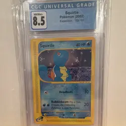 Nintendo CGC 8.5 Squirtle 132/165 Expedition Base Set Holo 2002 English - Image 1