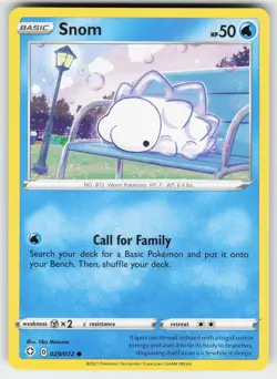 Snom 029/072 Common Shining Fates Pokemon Near Mint - Image 1
