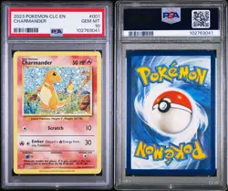 PSA 10 GEM MINT Charmander 001/034 CLC Classic Box Holo Rare Pokemon TCG 2023 - Image 3