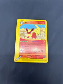 Pokemon Flareon Skyridge 8/165 Rare 70 HP Stage 1 E-Reader 2002 - Image 1