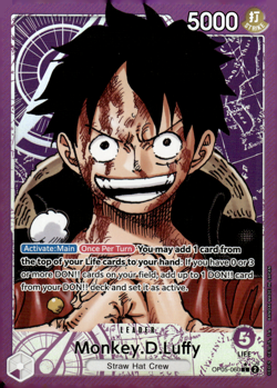 Monkey.D.Luffy (060) (Alternate Art) Foil L Awakening of the New Era OP05-060 NM - Image 1