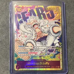 Namco Monkey D Luffy OP05-119 Secret Rare Alt Art Foil 12000 Power Cost 10 - Image 1