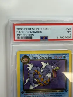 2000 Pokemon Dark Gyarados 25/82 Team Rocket Non-Holo Trading Card Game PSA 7 - Image 2