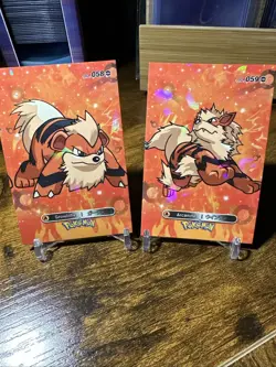 2025 Pokemon Lot Of 2 Growlithe Arcanine Holo Card Database - Image 1