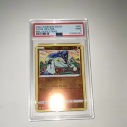 2022 Pokemon Brilliant Stars Sawk #081 Reverse Holo PSA 9 EN - Image 1