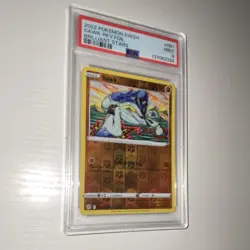 2022 Pokemon Brilliant Stars Sawk #081 Reverse Holo PSA 9 EN - Image 2