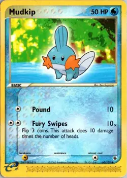 MUDKIP 60/109 COMMON RUBY & SAPPHIRE POKEMON LP - Image 1