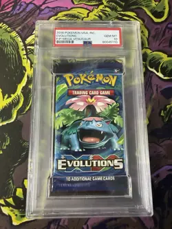 2016 Pokemon XY Evolutions Booster Pack Mega Venusaur Artwork - PSA Gem Mt 10 - Image 1
