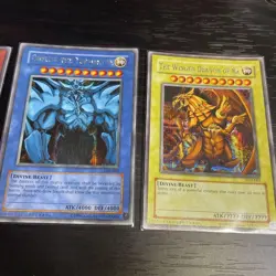 2003 Slifer Obelisk Ra Secret Rare GBI-001 GB Promo God YuGiOh English MP - Image 3