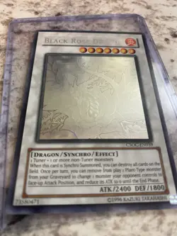 Konami Yu-Gi-Oh! Black Rose Dragon CSOC-EN039 Ghost Rare Holo 2400/1800 - Image 4