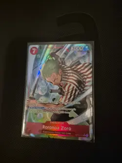 One Piece English OP14-015 Roronoa Zoro R Alt Art The Azure Sea's Seven - Image 1