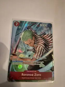 One Piece English OP14-015 Roronoa Zoro R Alt Art The Azure Sea's Seven - Image 2