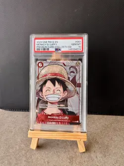One Piece Monkey D Luffy P-001 25th Anniversary Promo PSA 10 English - Image 1