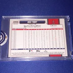Topps 2026 Series 1 Dugout Peeks Insert Mike Trout #350 Los Angeles Angels - Image 2