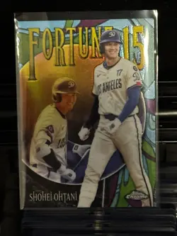 2025 Topps Chrome Update Series Fortune 15 Refractor Shohei Ohtani - Image 1